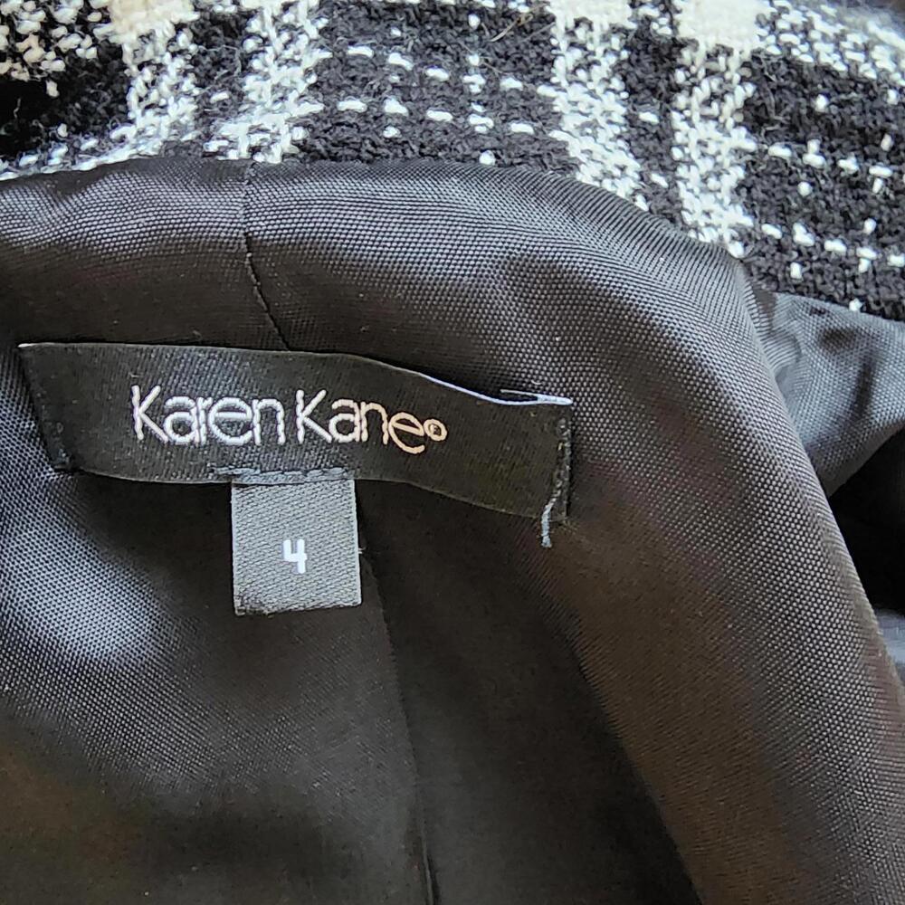 LKNW Karen Kane Black White blazer Jacket 4 this is so adorable - Picture 7 of 7